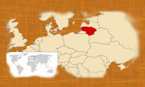 Литва на карте Европы и мира